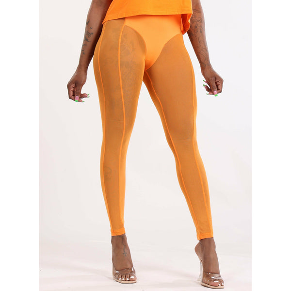 CY Mesh Pants Orange 1256
