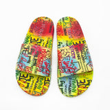 CY Graffiti Sandals Yellow